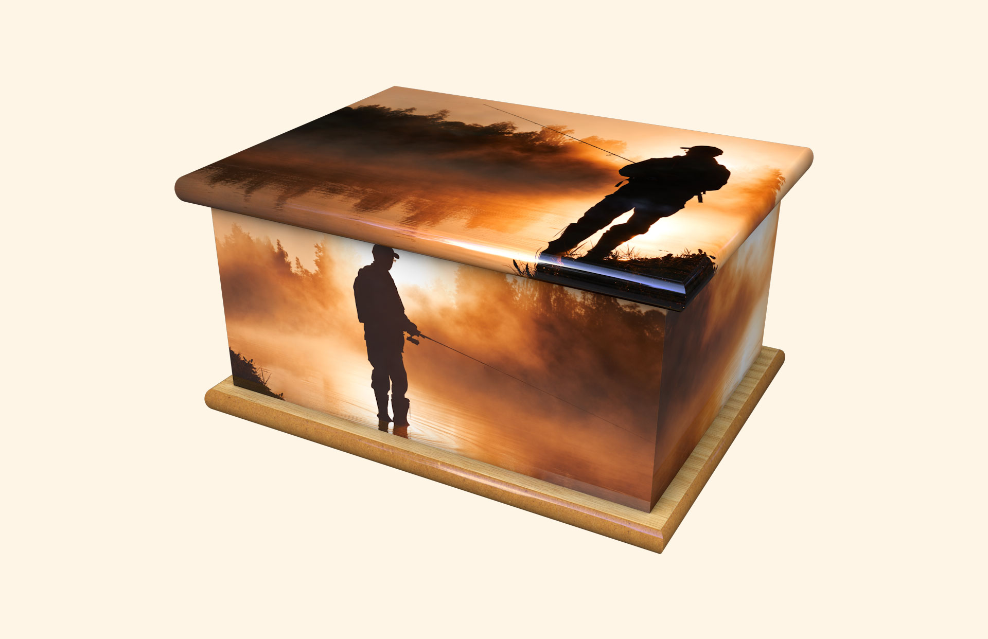 Morning Cast adult ashes casket